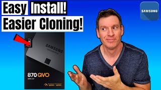 SAMSUNG 870 QVO SSD  SIMPLE SSD INSTALL  HOW TO CLONE ANY SSD  EASY [upl. by Anerhs357]