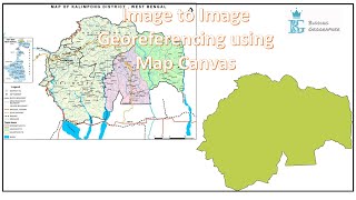 QGIS Series 6 ImagetoImage Georeferencing using Map Canvas in QGIS Base Map Georeferencing [upl. by Nuawaj548]