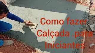 como fazer uma calçada simples para iniciantes [upl. by Arit]