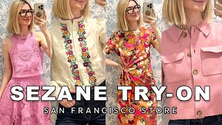 SEZANE Haul amp TryOn July Collection Review at the Sezane San Francisco Store [upl. by Akimal]