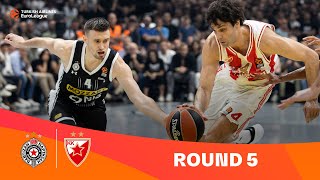 PartizanZvezda  Round 5 Highlights  202324 Turkish Airlines EuroLeague [upl. by Iduj486]