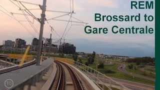 REM  Brossard to Gare Centrale at Sunset  quotCabquot ride [upl. by Wickham]