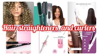 Hair straightener and curler 2 in 1hair straightener brushbest brand hair straightener [upl. by Alyag384]