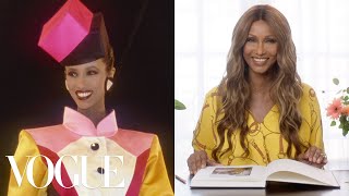 Iman Breaks Down 17 Looks From 1975 to Now  Life in Looks  Vogue [upl. by Booze486]