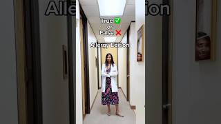 True or False Allergy Edition with Allergist amp Immunologist Dr Prathyusha Savjani 🤧 [upl. by Raamaj553]