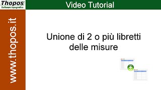 Unione di 2 o più libretti delle misure [upl. by Able]