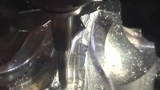 CNC Machining Impeller Blades Video [upl. by Erastus]