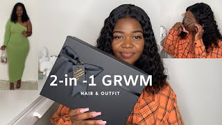 2 IN 1 GRWM HAIR  OUTFIT FT AERYN 21 WIGS  POST QUARANTINE DATE NIGHT LOOK [upl. by Orsola150]