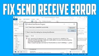 How to Fix Outlook Send Receive Error Solved [upl. by Edwine78]