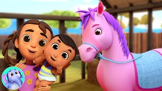 Chal Mere Ghode Chal चल मेरे घोड़े Hindi Nursey Rhymes and Cartoon Video [upl. by Nnyl]