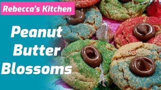 Peanut Butter Blossoms Cookies Hershey Kisses Rebeccas Kitchen [upl. by Mishaan]