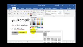 Yakın Kampüs  Word 2016 Ders 2  Yazı TipleriBiçimlendirme [upl. by Deron]