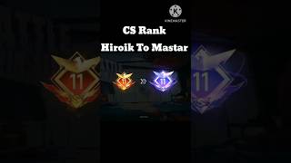 CS Rink Push 💪 Heroic to Mastar shorts free fire [upl. by Suinotna908]