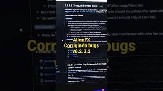 AlienFX 6232 corrigindo bugs [upl. by Noxin]
