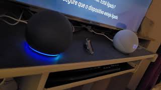 Deixando Echo Dot com som estéreo Alexa [upl. by Ahsinrev]