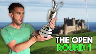 FIRST EVER GAZS GOLF MAJOR  What Can I Shoot Round 1 Bamburgh Castle Golf club [upl. by Lubin]