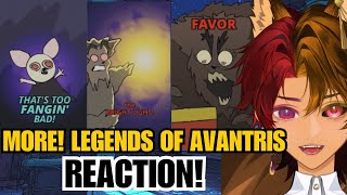 CHUCKLES THE CLOWN BITSY AND MORE Legends of Avantris Reaction PART 3  DRMalliVT Reacts [upl. by Atiloj739]