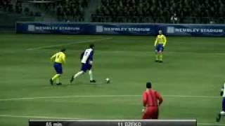 Dzeko PES2010 Pro evolution soccer 2010 amazing shot [upl. by Putnem714]