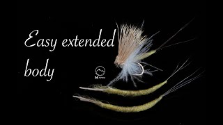 Extended Body  Fly Tying  Fly Tying Academy  Mountainfly Fly Tying [upl. by Ettenel]