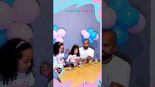 Cute family Gender Reveal 😍❤️💙 genderreveal announcement [upl. by Pfister541]