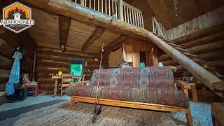 Abandoned Time Capsule Log Home Hidden in the Woods Explore 133 [upl. by Raven37]