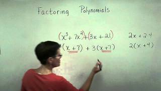 Introductory Algebra  Factoring  4 Terms by Grouping [upl. by Erek]