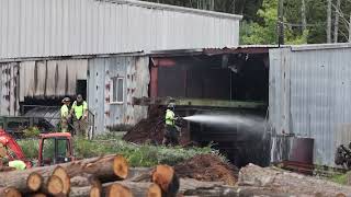 Hickman Lumber Fire in Emlenton Pa [upl. by Gherlein]