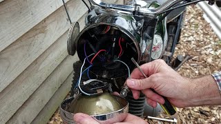 BSA BANTAM B175 NEW WIRING LOOM FITTED AND SWITCH GEAR SERVICED [upl. by Montano]