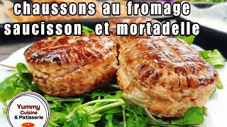 Faites des chaussons au fromage saucisson et mortadelle en quelques minutes [upl. by Cressida947]