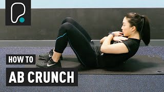 AB EXERCISE  How to do an abdominal crunch ab crunch [upl. by Eruza]