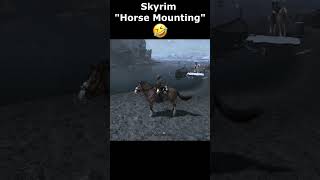 Skyrim quotHorse Mountingquot 🤣 skyrim skyrimanniversary elderscrolls shorts [upl. by Mercie]