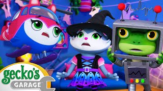 Halloween Helicopter Mishap  Geckos Garage  Trucks For Children  Cartoons For Kids [upl. by Topliffe325]