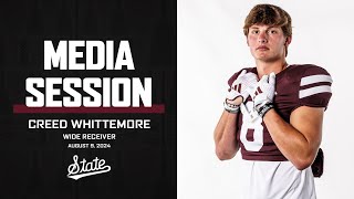 FOOTBALL  Creed Whittemore  Fall Practice Media Session [upl. by Isabeau]