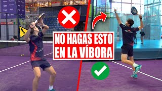 3 CONSEJOS de un JUGADOR PROFESIONAL de PADEL para hacer una VÍBORA PERFECTA  Mejora tu padel [upl. by Tacita]