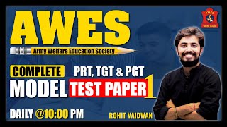 AWES EXAM 2022  COMPLETE MODEL TEST PAPER  PRT TGT amp PGT  UGCNETJRFMANTRA SIR  ADHYAYAN MANTRA [upl. by Anewor470]