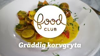 Korvgryta med äpple och curry  Steg för steg  FoodClub [upl. by Atiran986]