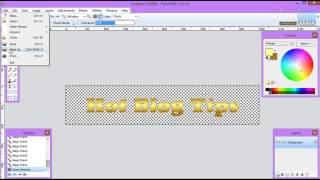 How to make Gradient Text on Paintnet [upl. by Ias]