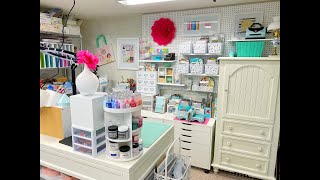 Craft Room Tour 2022Part 1Cardmaking Set Up and Organization [upl. by Johnny427]