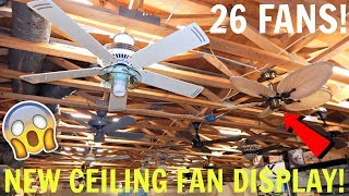 New Ceiling Fan Display  My Biggest Display EVER [upl. by Iroc245]