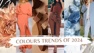 Color Trends Of 2024  Colours That Are Going To Rule 2024  Fashion Colours Of 2024 [upl. by Johanna887]