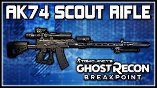 Ghost Recon Breakpoint  AK74 Scout Variant Blueprint [upl. by Danna]