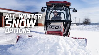 Full Sidewalk Snow Attachment Lineup  Ventrac 4520 and SSV [upl. by Fowler]