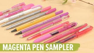 JetPens Magenta Pen Sampler [upl. by Lovato]