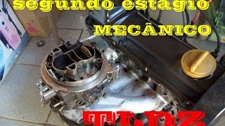 segundo estagio mecanico carburador weber TLDZ [upl. by Nathanoj]