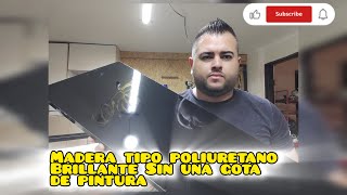 como hacer madera tipo poliuretano brillante sin una gota de pintura [upl. by Everrs927]