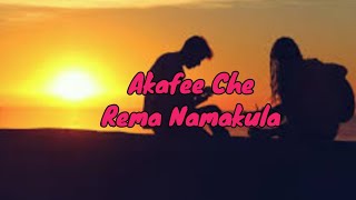 Akafee Che Lyrics Video  Rema Namakula [upl. by Monroy]