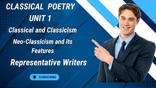 What is Classical Classicism and NeoClassicism in English Poetry [upl. by Fredie755]