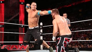 John Cena vs Sami Zayn – United States Championship Match Raw May 4 2015 [upl. by Dahle]