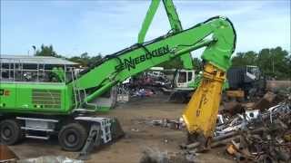 SENNEBOGEN  Scrap Handler Demolition Material Handler 830 ESeries VarioTool in Wales [upl. by Wulf]