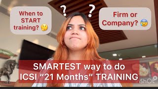 Smartest way to complete your ICSI 21 months training ✔️ When and where to do training🤔Neha Patel [upl. by Etnomaj]